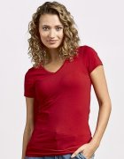 Dames T-shirt Promodoro Slim Fit V-Neck-T